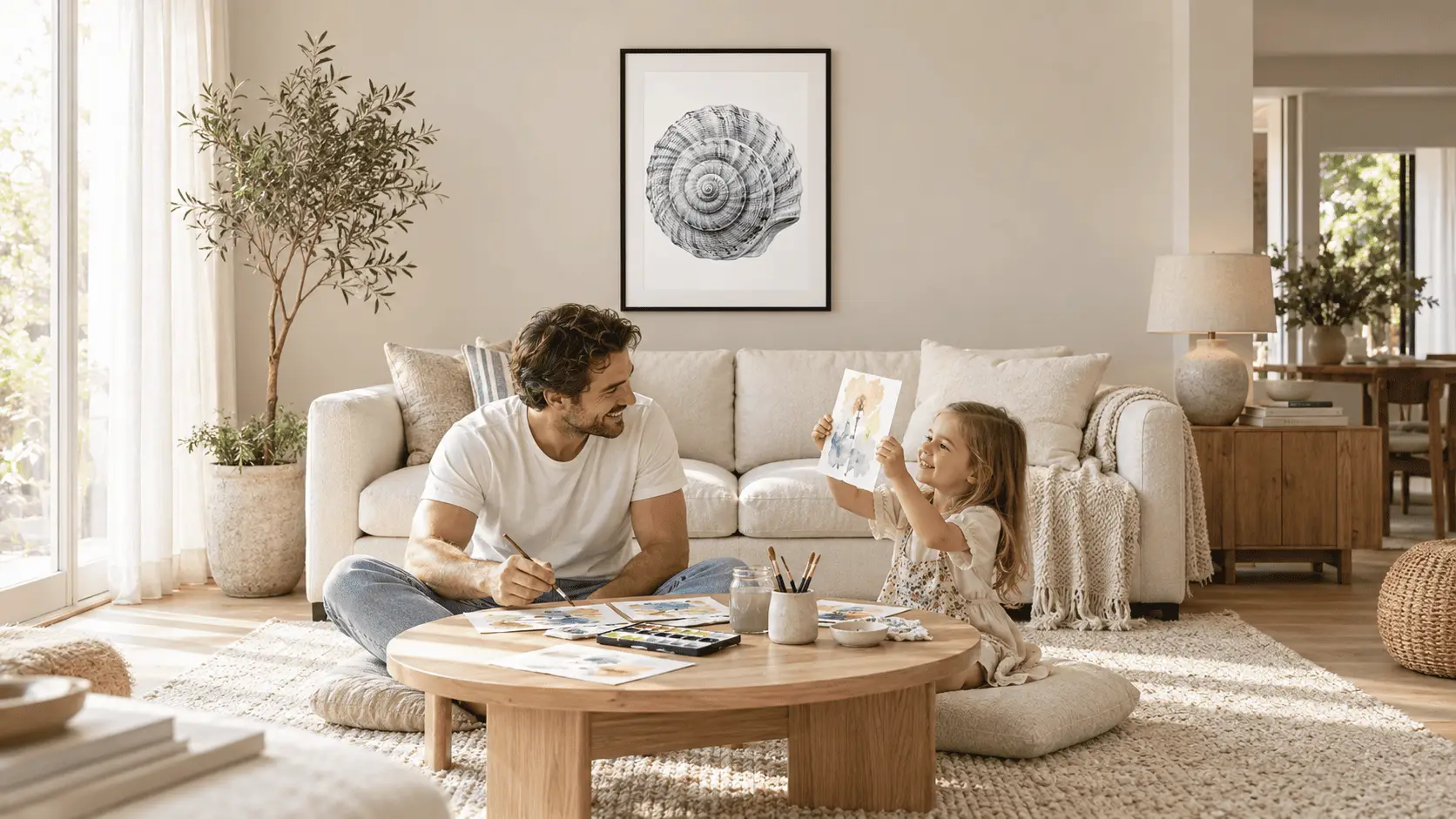 Spiral Moon Shell Wall Art - Image 5