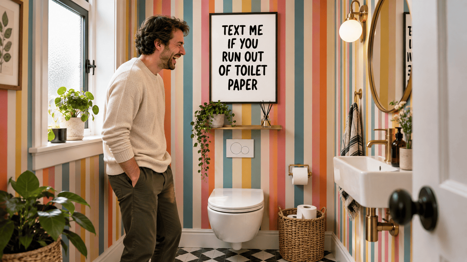 Text Me Toilet Paper Wall Art - Image 8