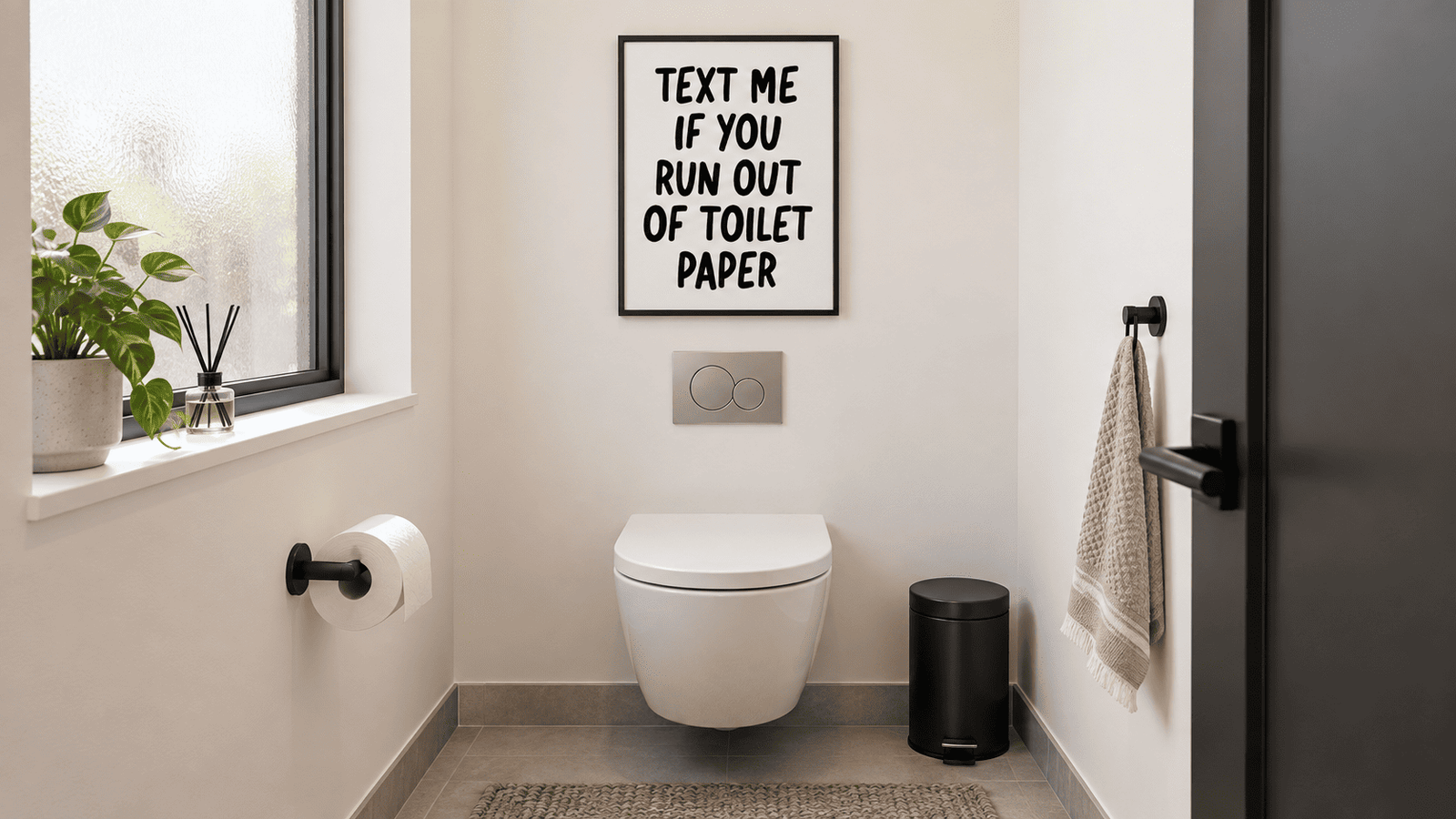 Text Me Toilet Paper Wall Art - Image 5