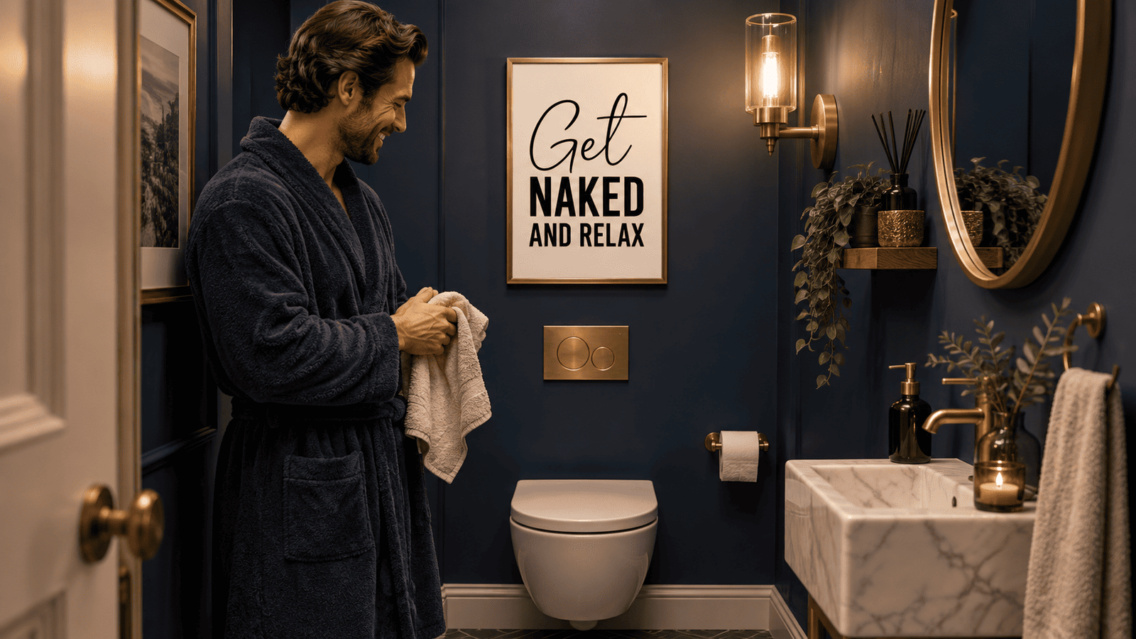 Get Naked and Relax Wall Art - Image 8