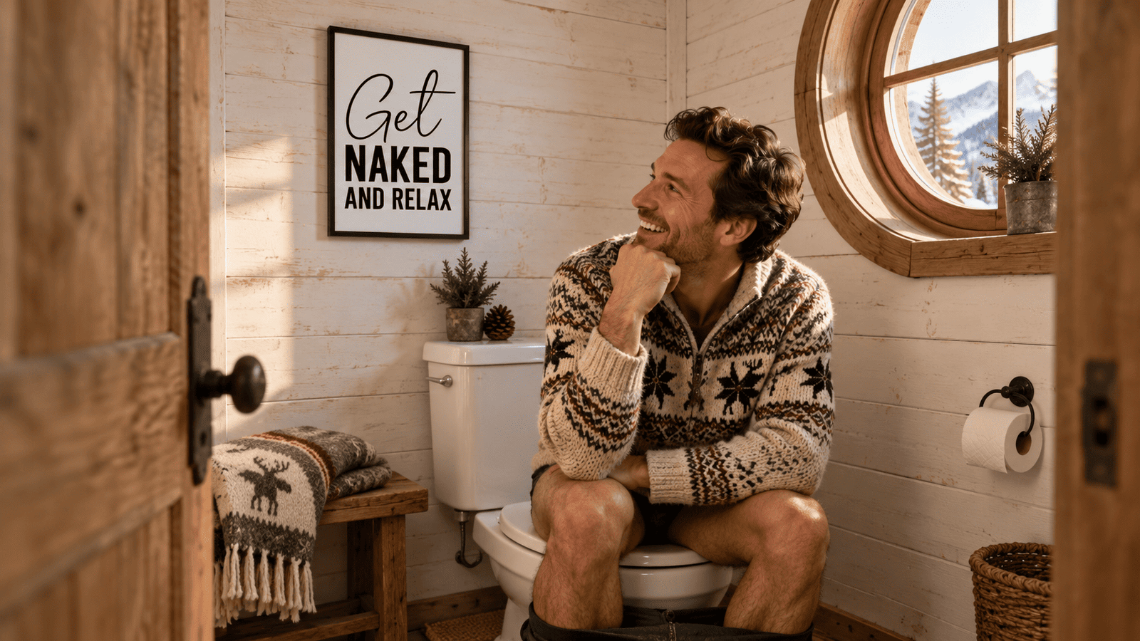 Get Naked and Relax Wall Art - Image 2