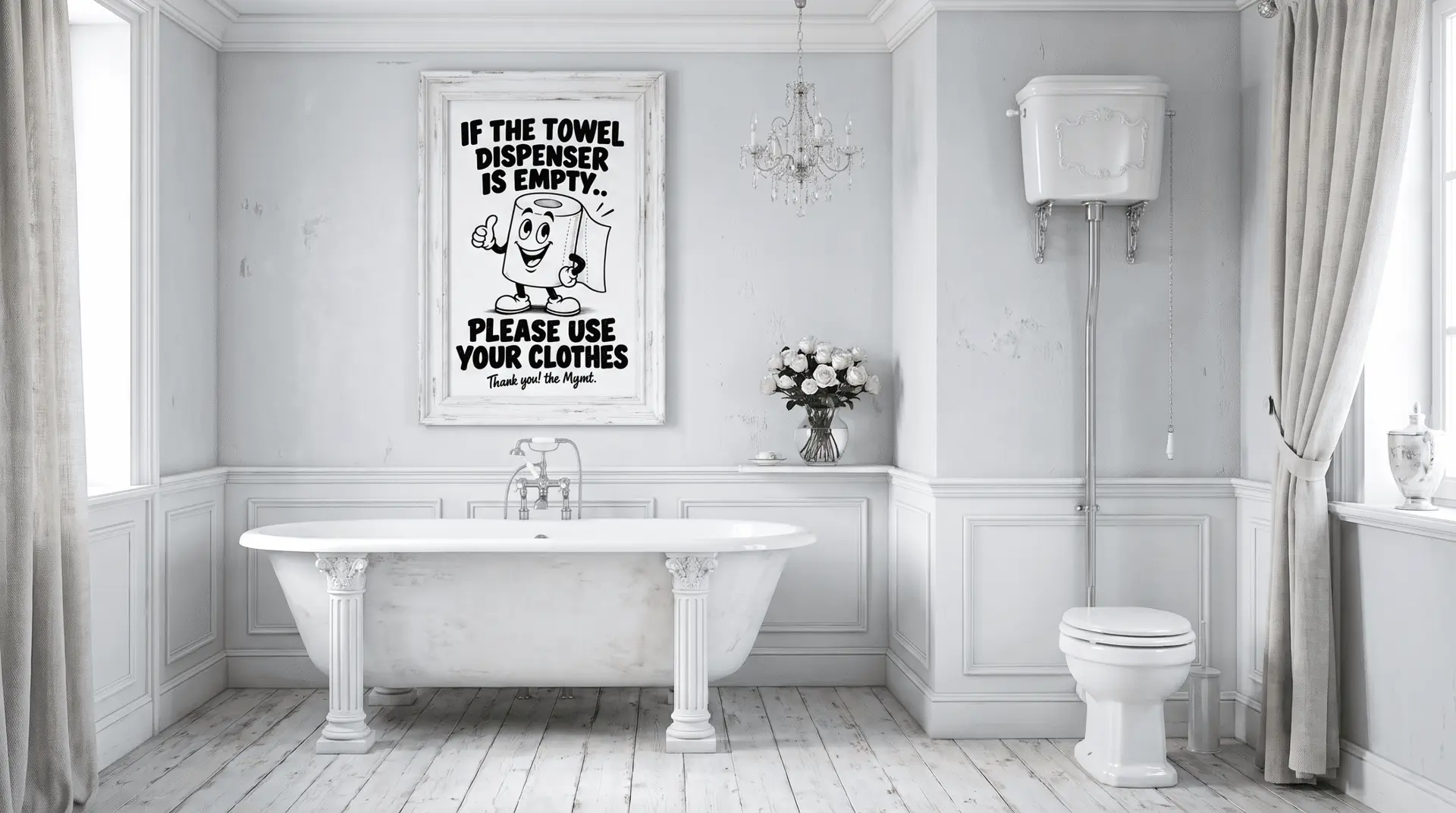 Please Use Your Clothes Wall Art - Image 5