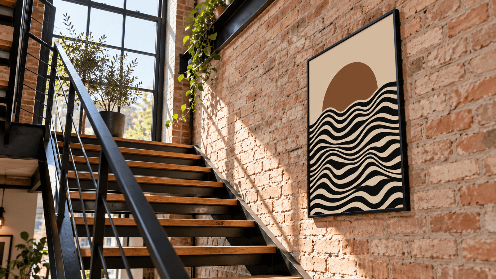 Terracotta Sunset Wall Art - Image 3