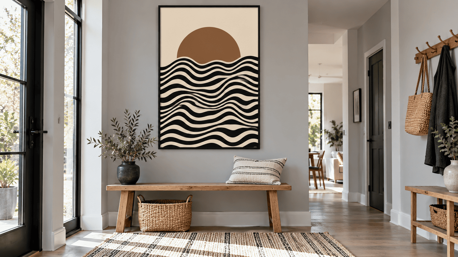 Terracotta Sunset Wall Art - Image 4