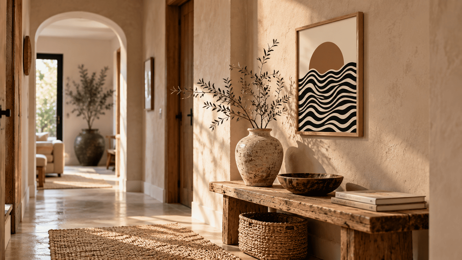 Terracotta Sunset Wall Art - Image 6