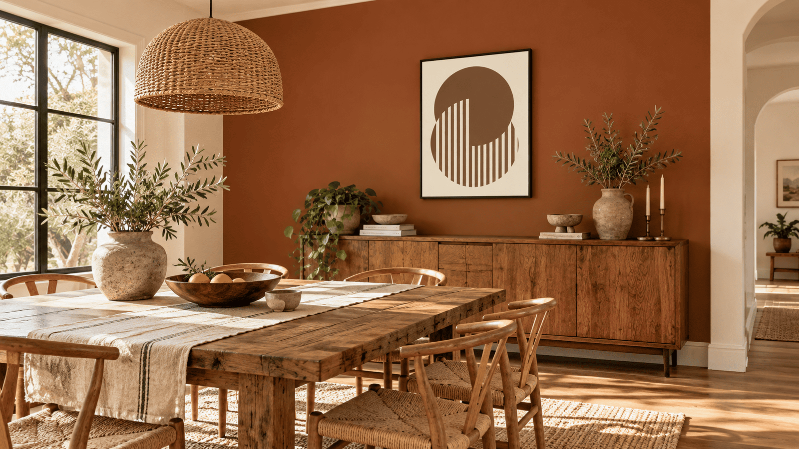 Terracotta Eclipse Wall Art - Image 2