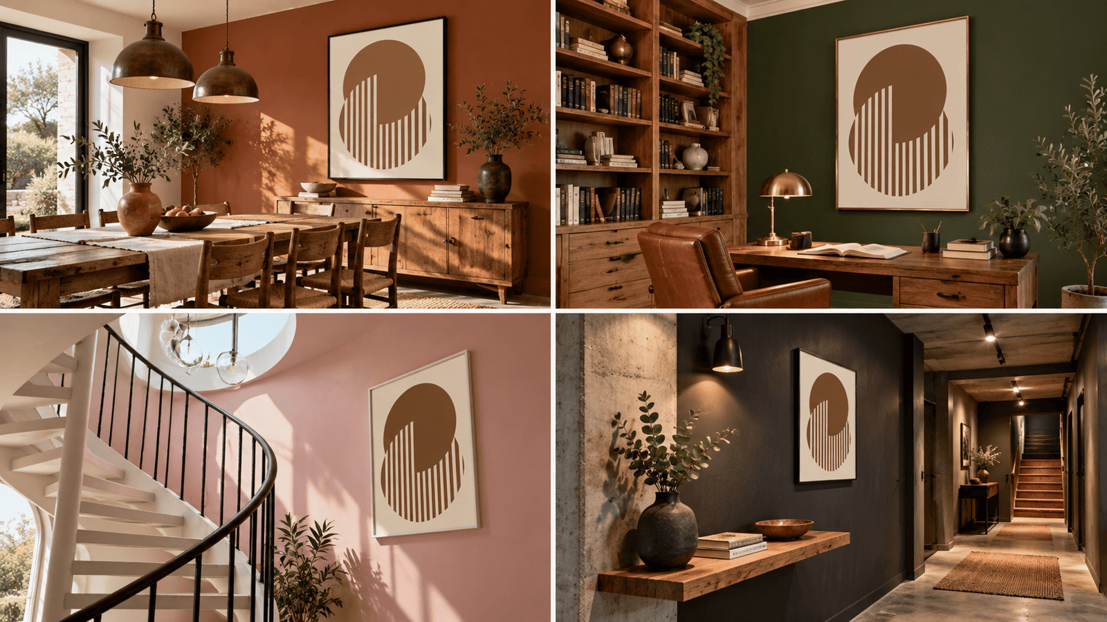 Terracotta Eclipse Wall Art - Image 5