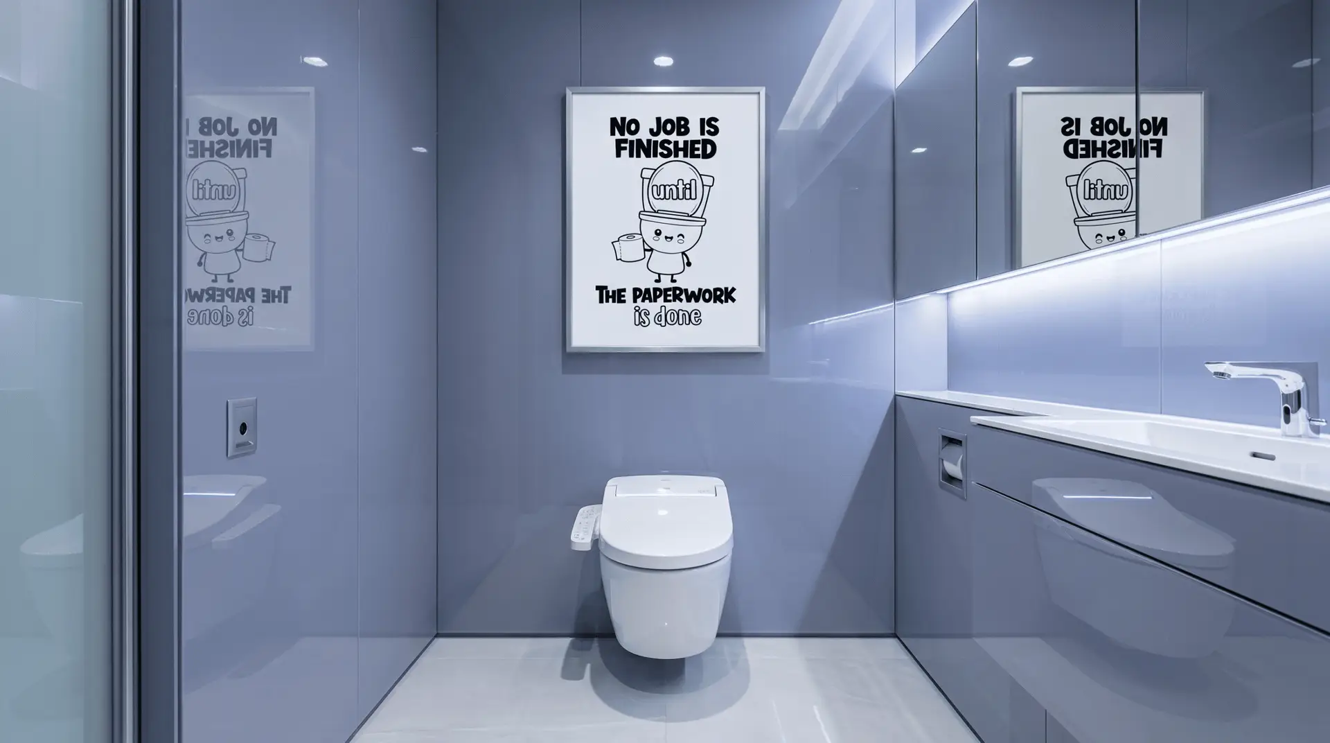 No Job Is Finished Wall Art - Image 2