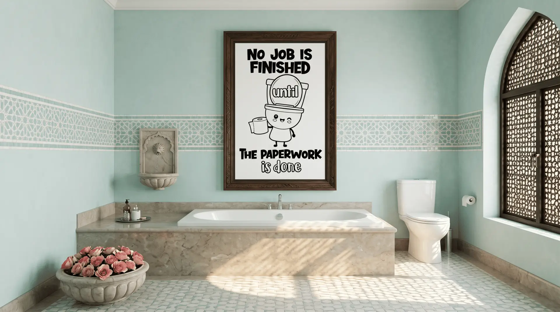 No Job Is Finished Wall Art - Image 4