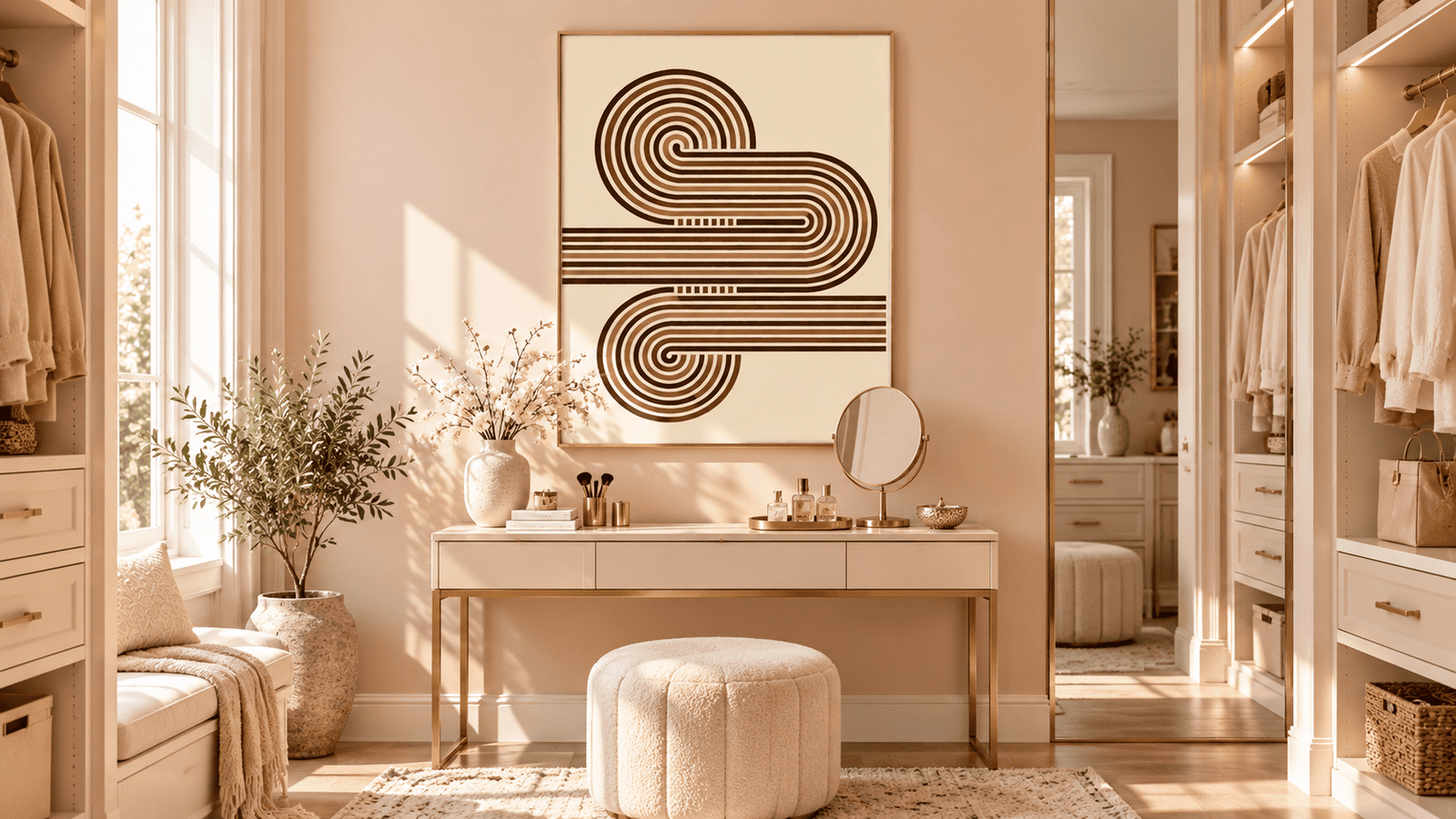 Terracotta Double Spiral Wall Art - Image 2