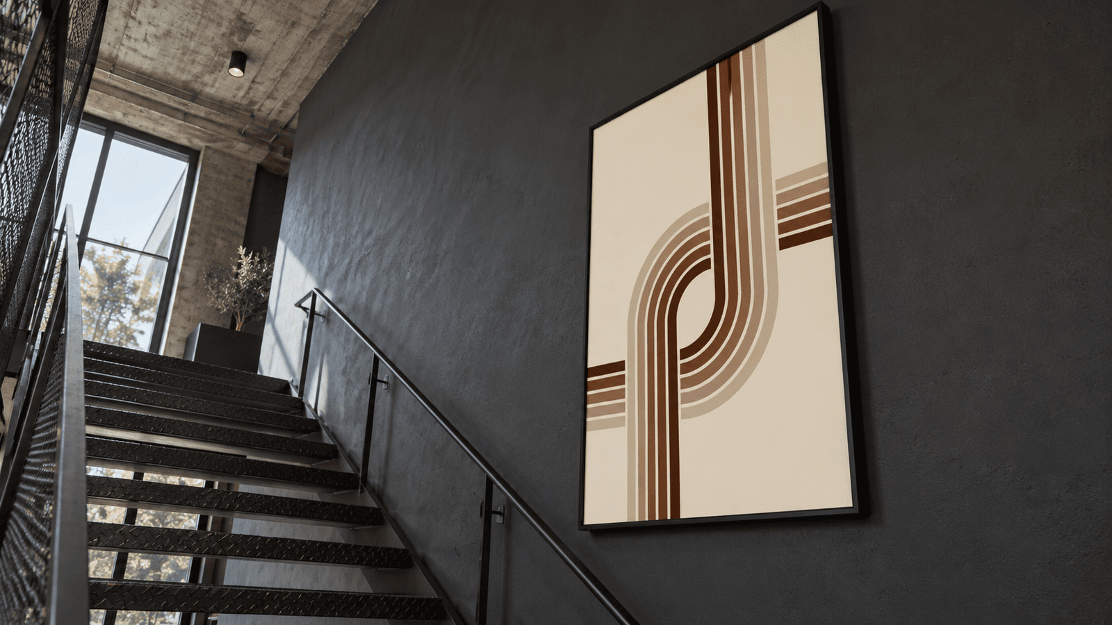 Retro Ribbon Path Wall Art - Image 3