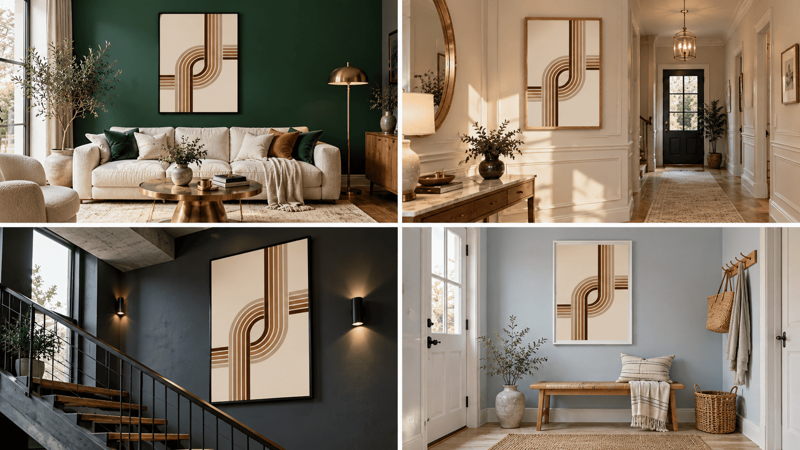 Retro Ribbon Path Wall Art - Image 4