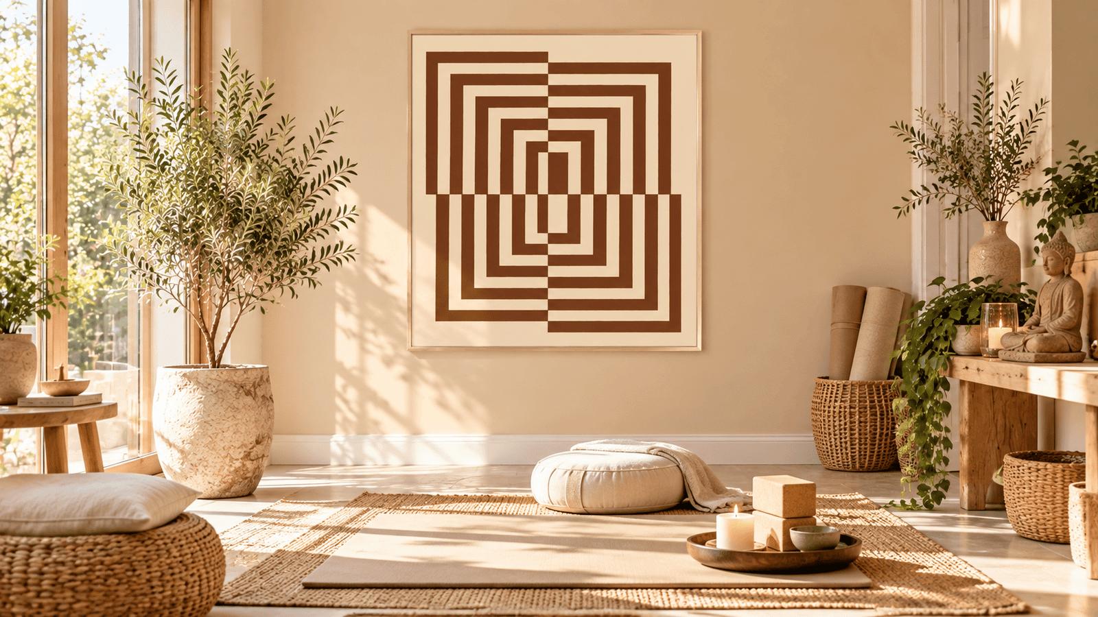 Terracotta Labyrinth Wall Art - Image 4
