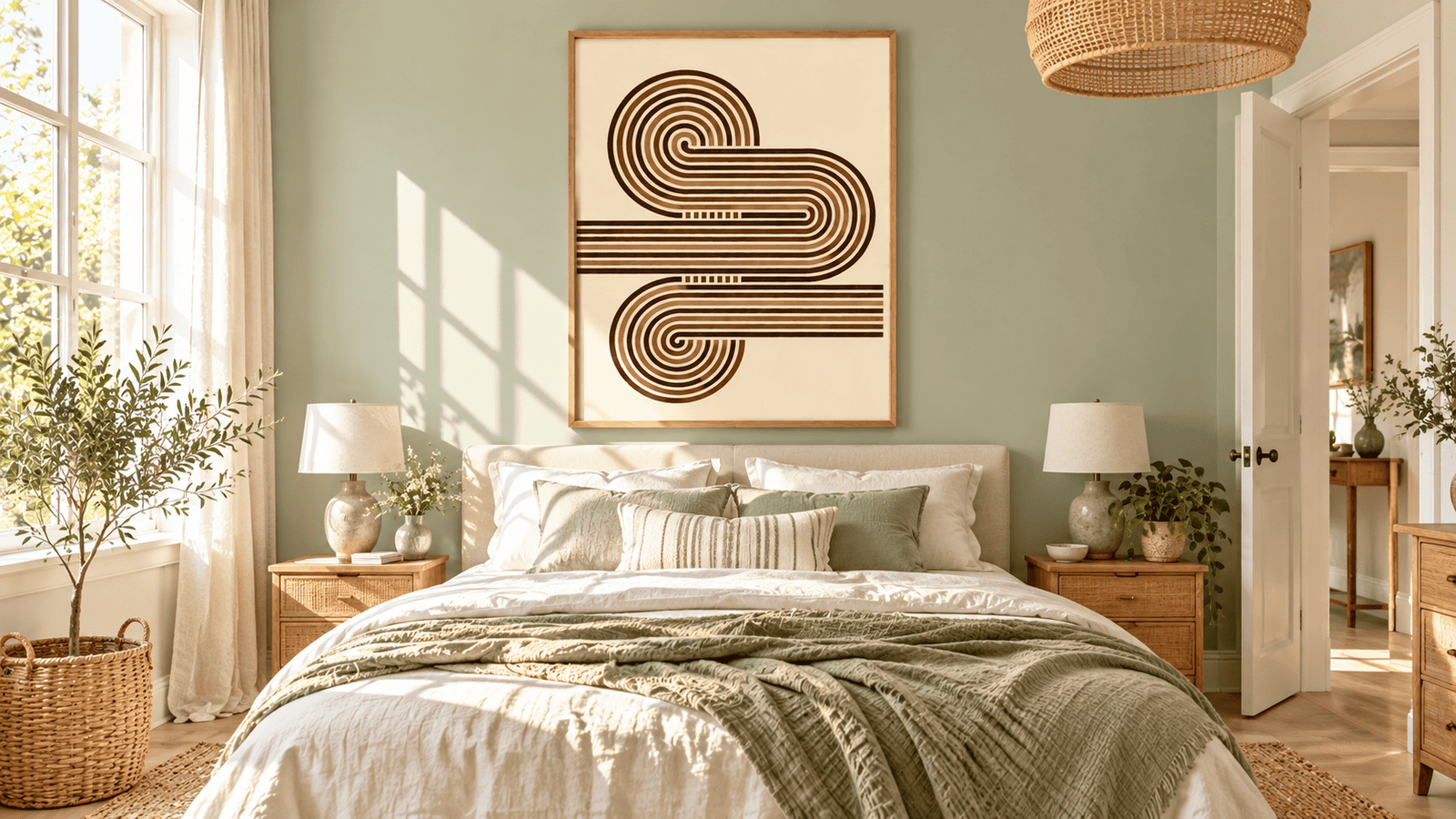 Terracotta Double Spiral Wall Art - Image 4