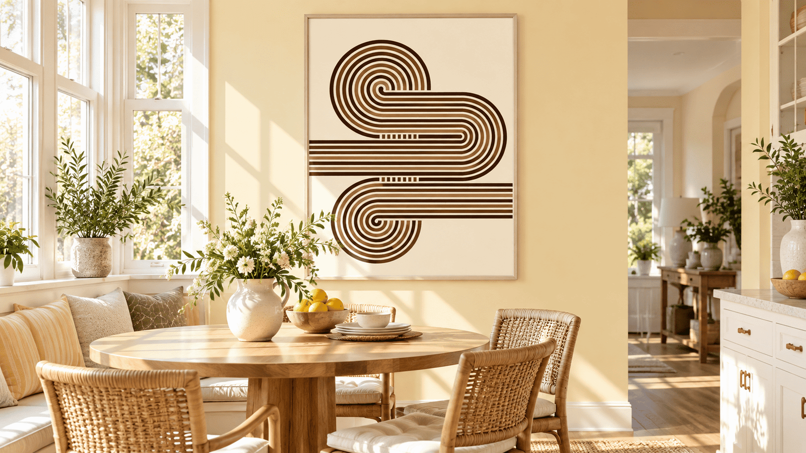 Terracotta Double Spiral Wall Art - Image 5